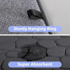 3D Non Slip Bathroom Mat Cobblestone Embossed Bath Mats