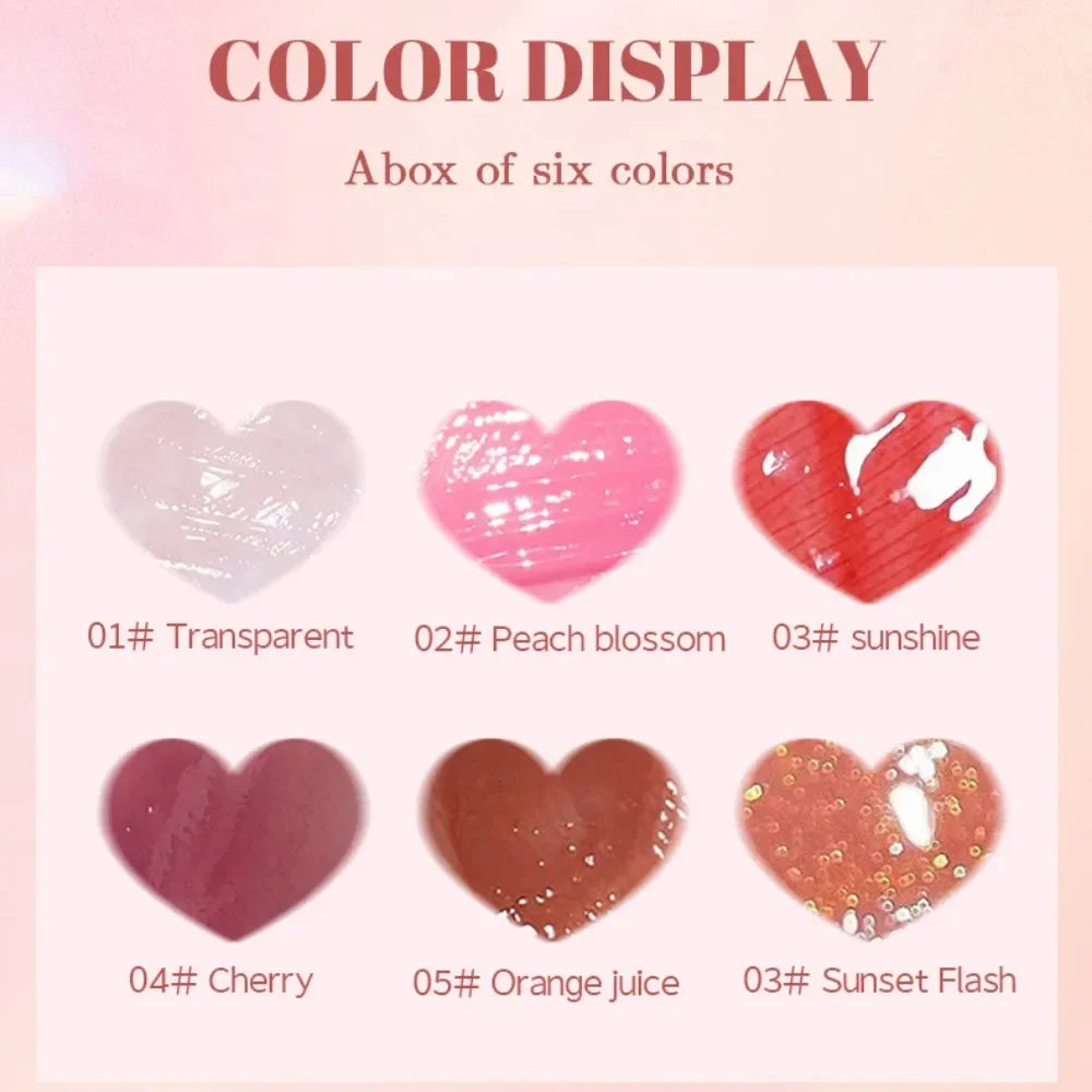 MAGIC CASA 6pcs/set Small bottle Hydrating Jelly Lip Oil