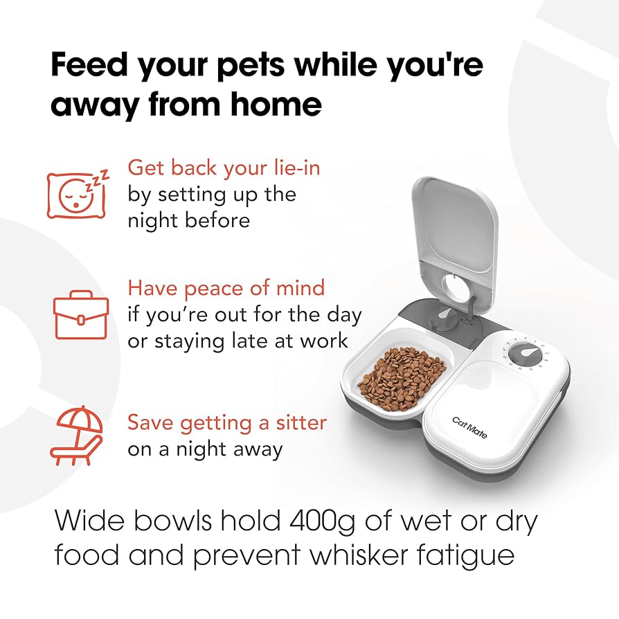 Automatic Pet Feeder Smart Food Dispenser For Cats Dogs Timer Stainless Steel Bowl Auto Dog Cat Pet Feeding Pets Supplies