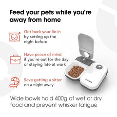 Automatic Pet Feeder Smart Food Dispenser For Cats Dogs Timer Stainless Steel Bowl Auto Dog Cat Pet Feeding Pets Supplies