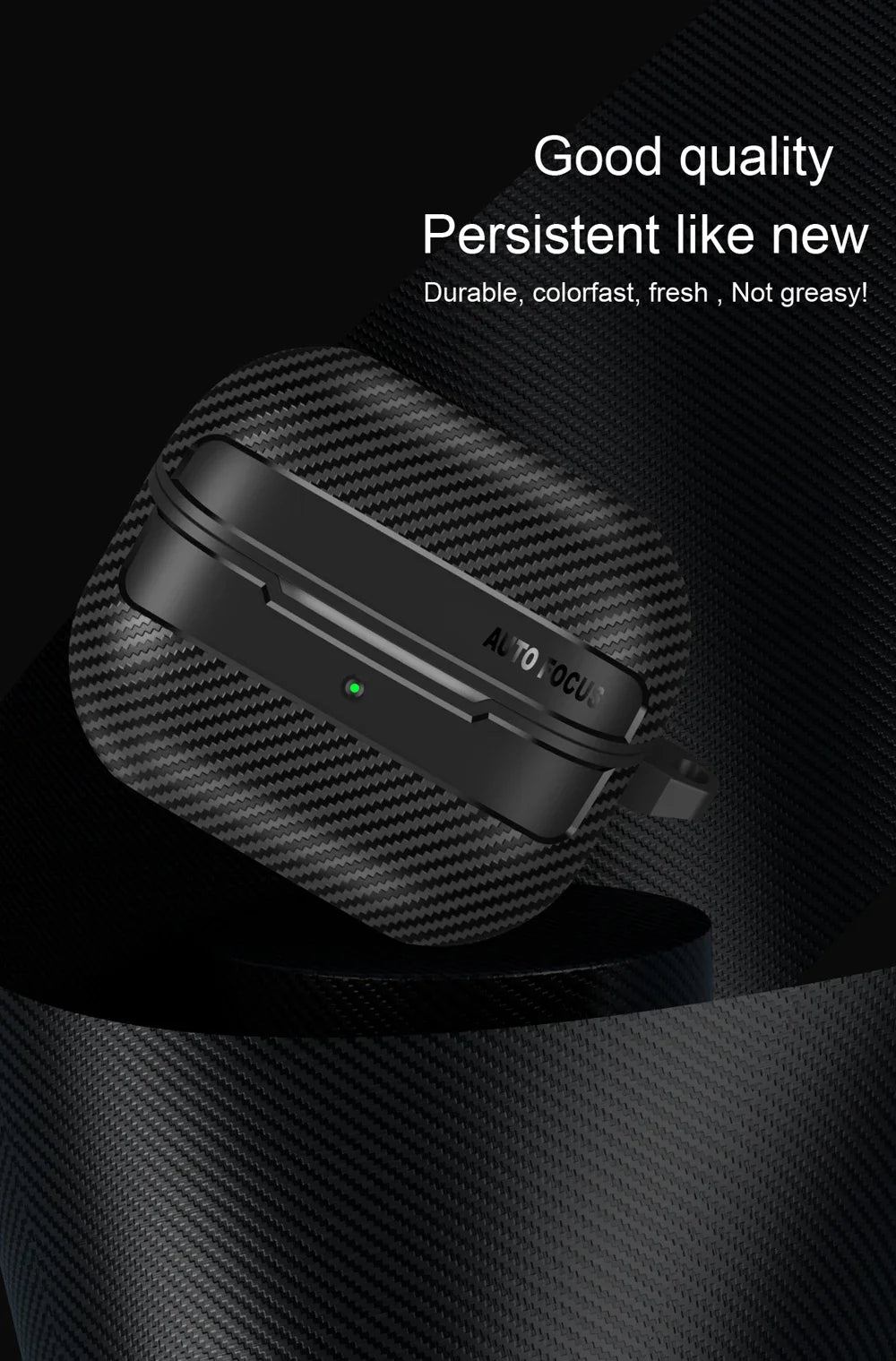 New Carbon Fiber Earphone Protective Cover For Samsung Galaxy Buds 3 / Buds 3 Pro Cover With Keychain Accessories Shockproof Bag