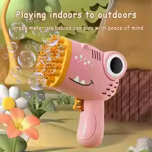 40 Hole Dinosaur Bubble Handheld Bubble Machine