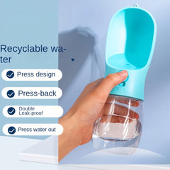 Zenticart Portable Dog Water Bottle 19oz – Leak-Proof Travel Pet Dispense