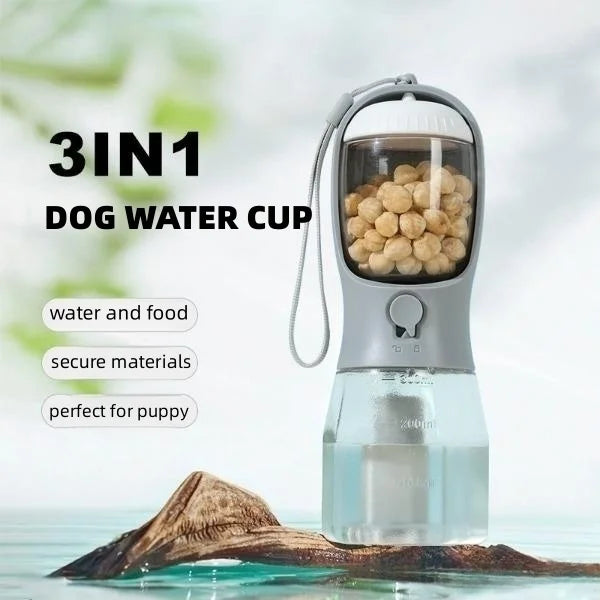 Zenticart Portable Dog Water Bottle 19oz – Leak-Proof Travel Pet Dispense